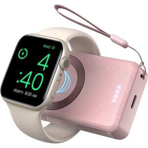 Portable Charger for Apple Watch, 4000mAh iWatch Charger Power Bank Wireless